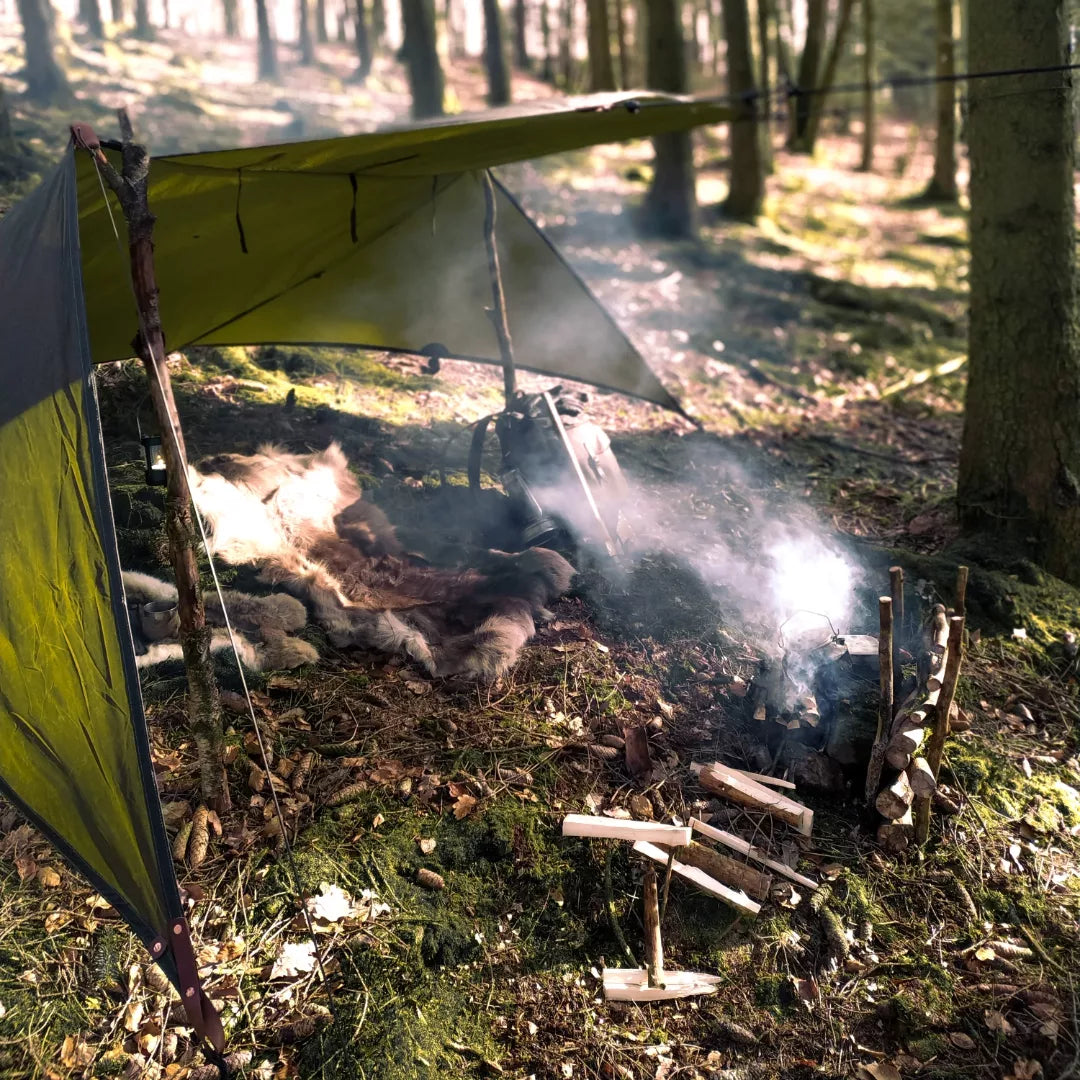 Standard WHELEN(ish), waxed canvas & leather tent tarp