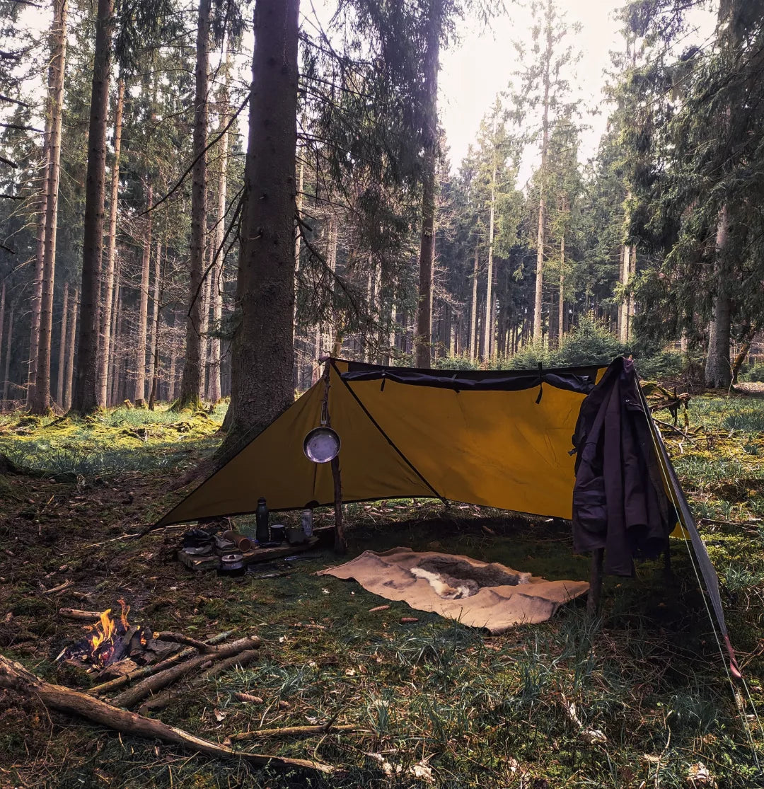 Standard WHELEN(ish), waxed canvas & leather tent tarp