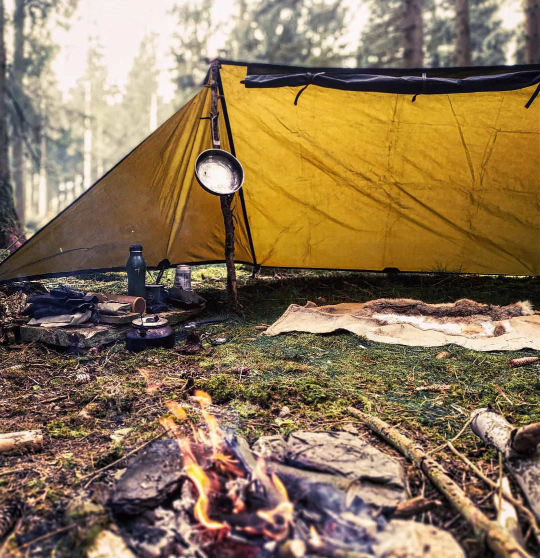 Standard WHELEN(ish), waxed canvas & leather tent tarp