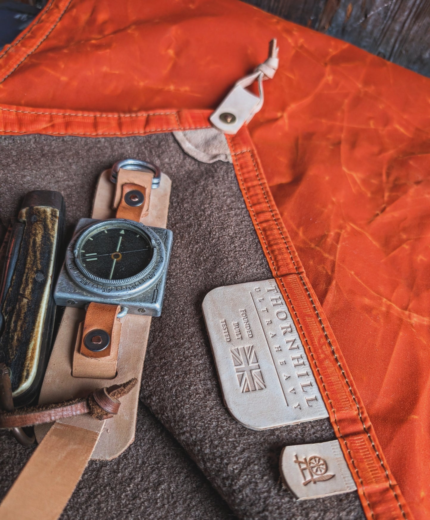 Wool and wax ground pad, shooting mat, picnic blanket