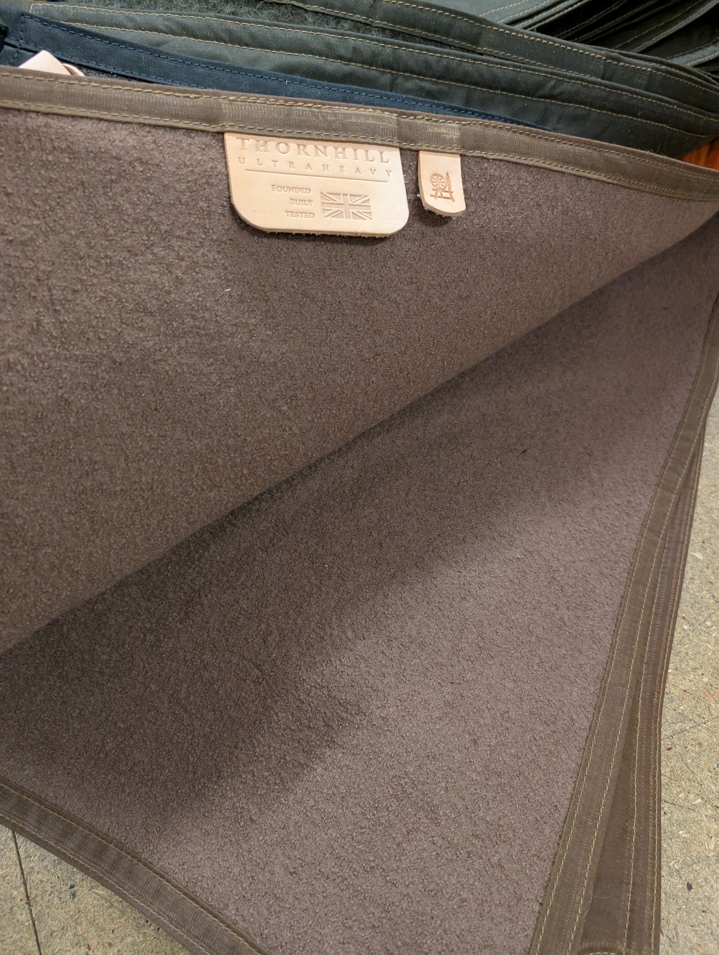 Wool and wax ground pad, shooting mat, picnic blanket