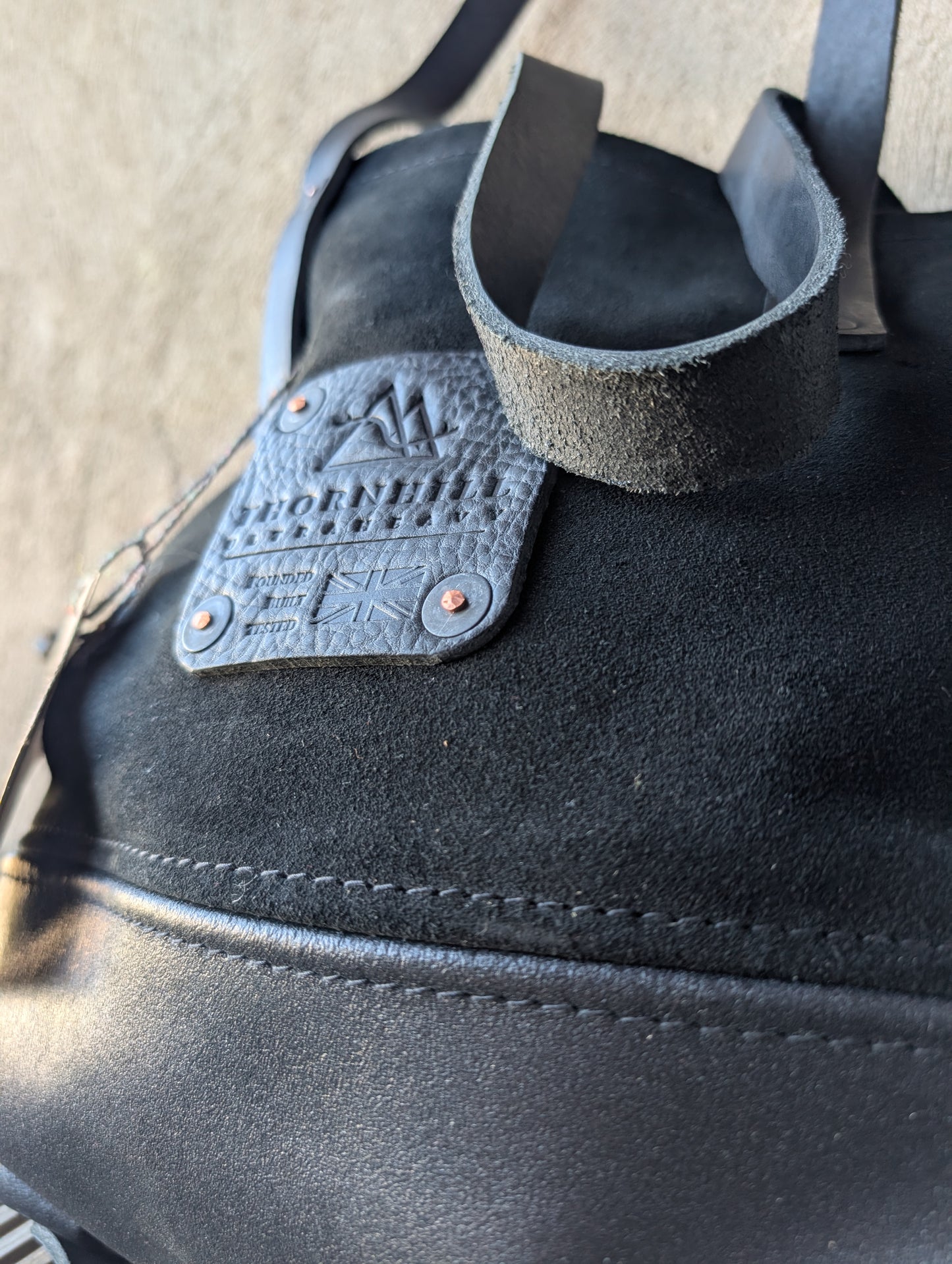Tote bags, all leather.