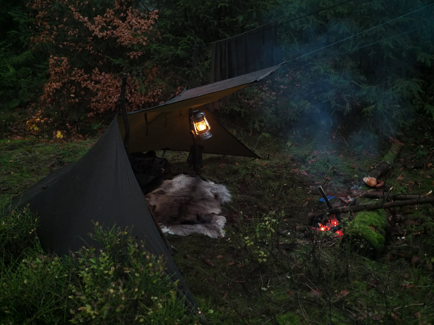 Standard WHELEN(ish), waxed canvas & leather tent tarp