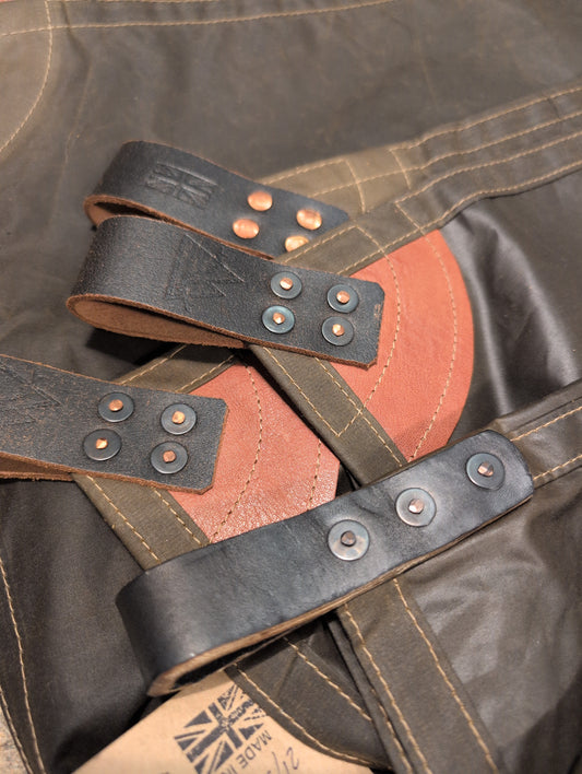 4m x 4m XL CLASSIC tarp, waxed canvas & leather tie outs