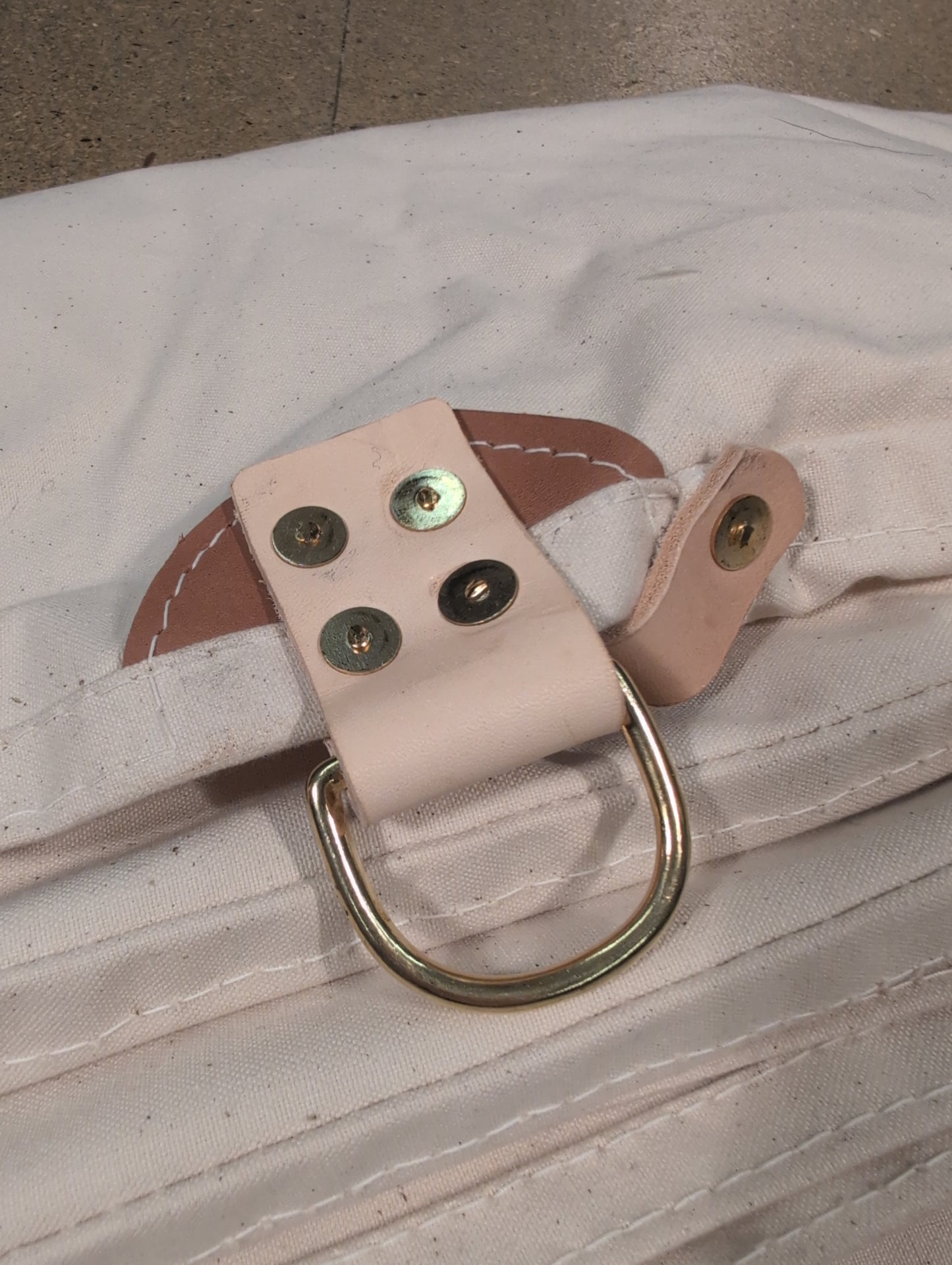 Special Custom heavy canvas XL WHELEN(ish), canvas & leather tent tarp