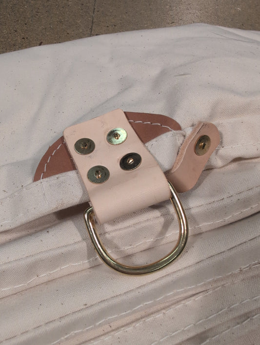 Special Custom heavy canvas XL WHELEN(ish), canvas & leather tent tarp