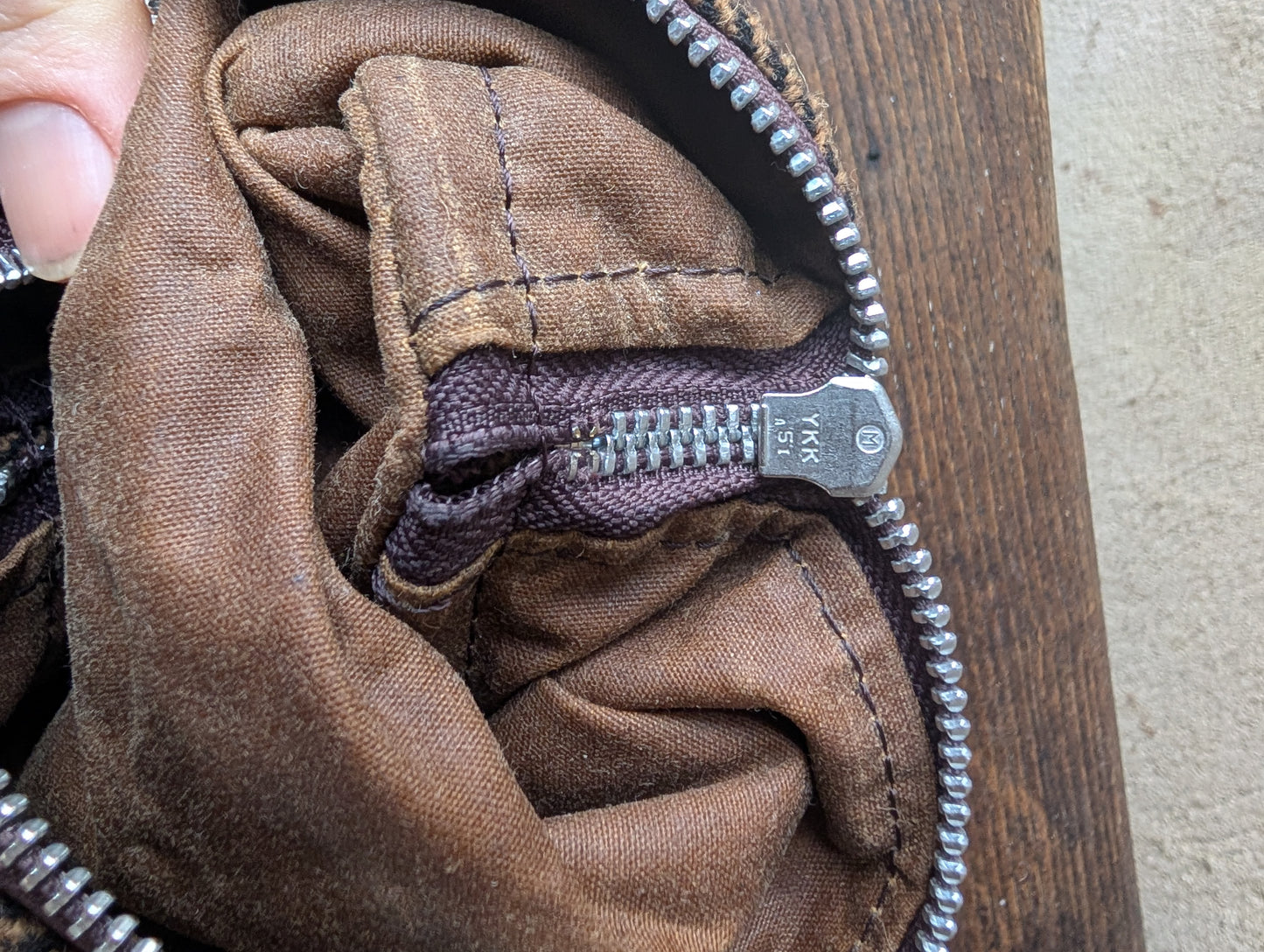 Sale Harris Tweed Wool 'n' wax  dopp bag, double-lined with leather handles