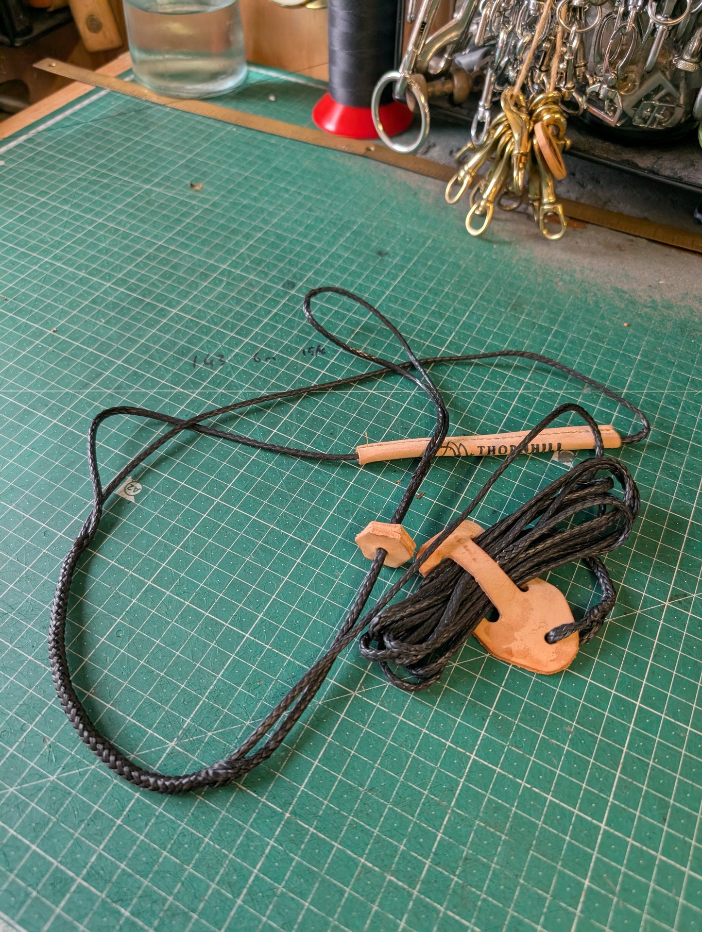 Hammock dyneema and leather whoopie slings