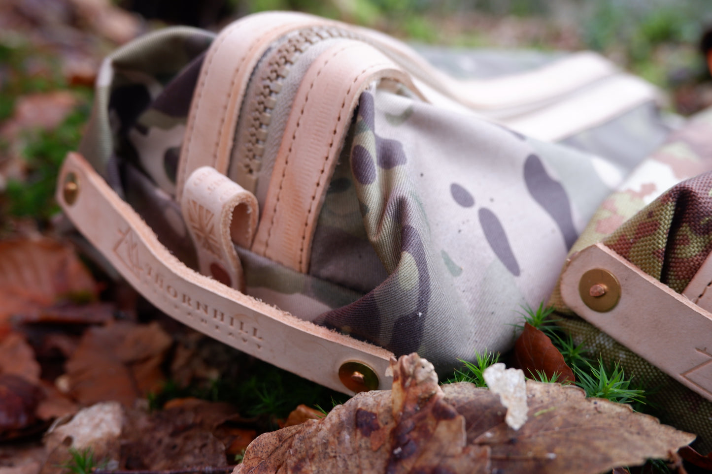 MTP large dopp bag, double-lined with leather handlesbamd trim