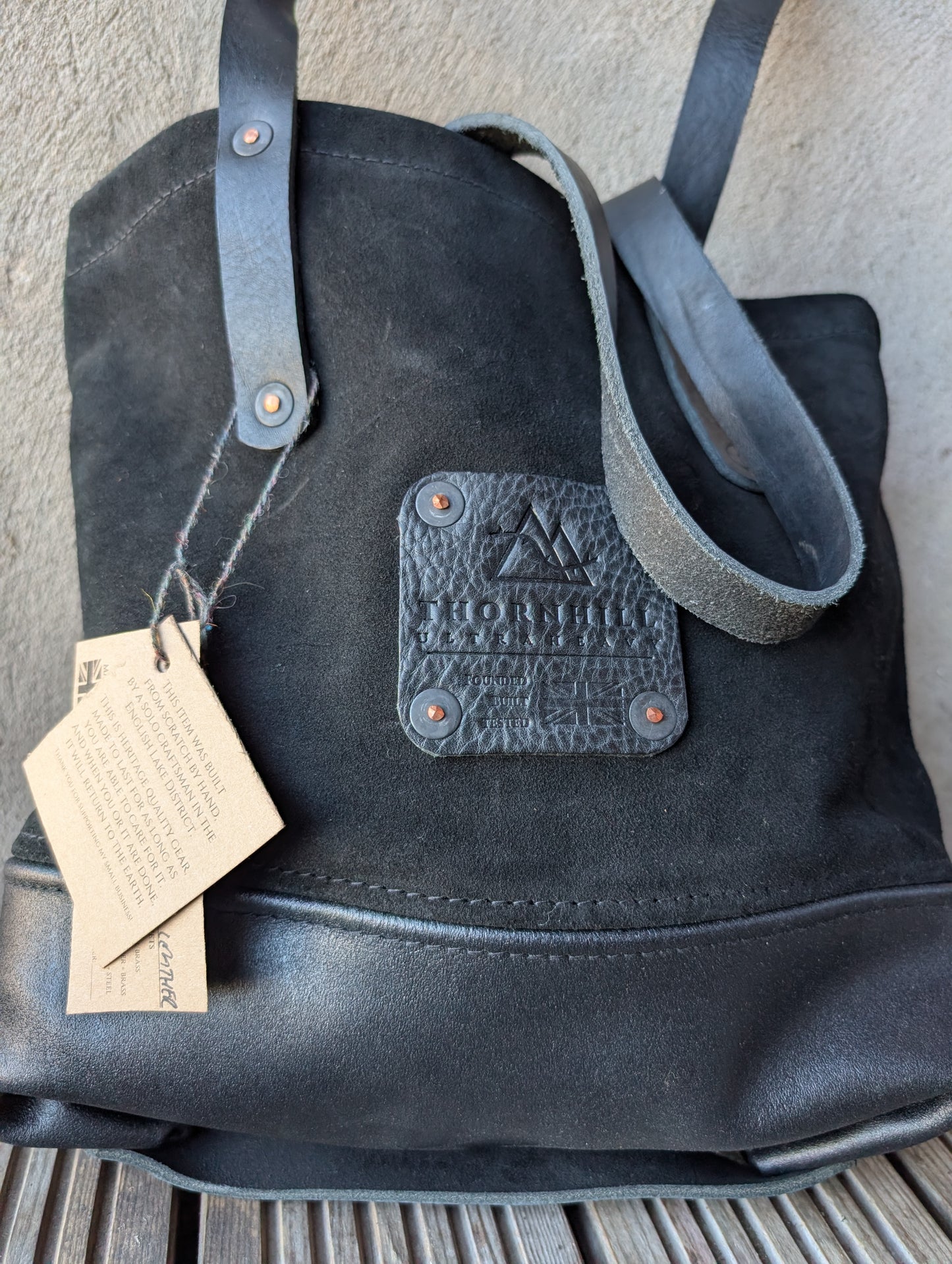 Tote bags, all leather.