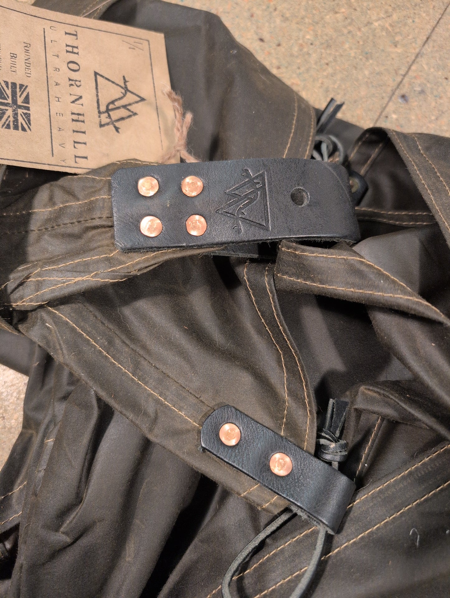 SPECIAL: olive 4 panel STANDARD LAVVU, waxed canvas & leather tent tipi tarp