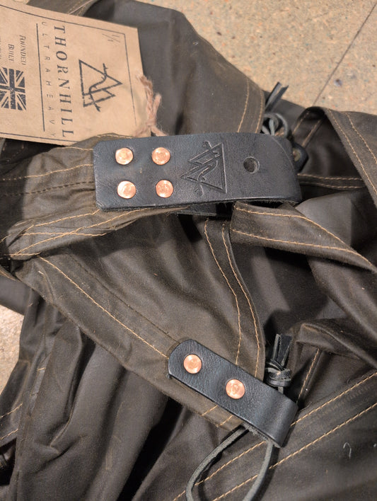 SPECIAL: olive 4 panel STANDARD LAVVU, waxed canvas & leather tent tipi tarp