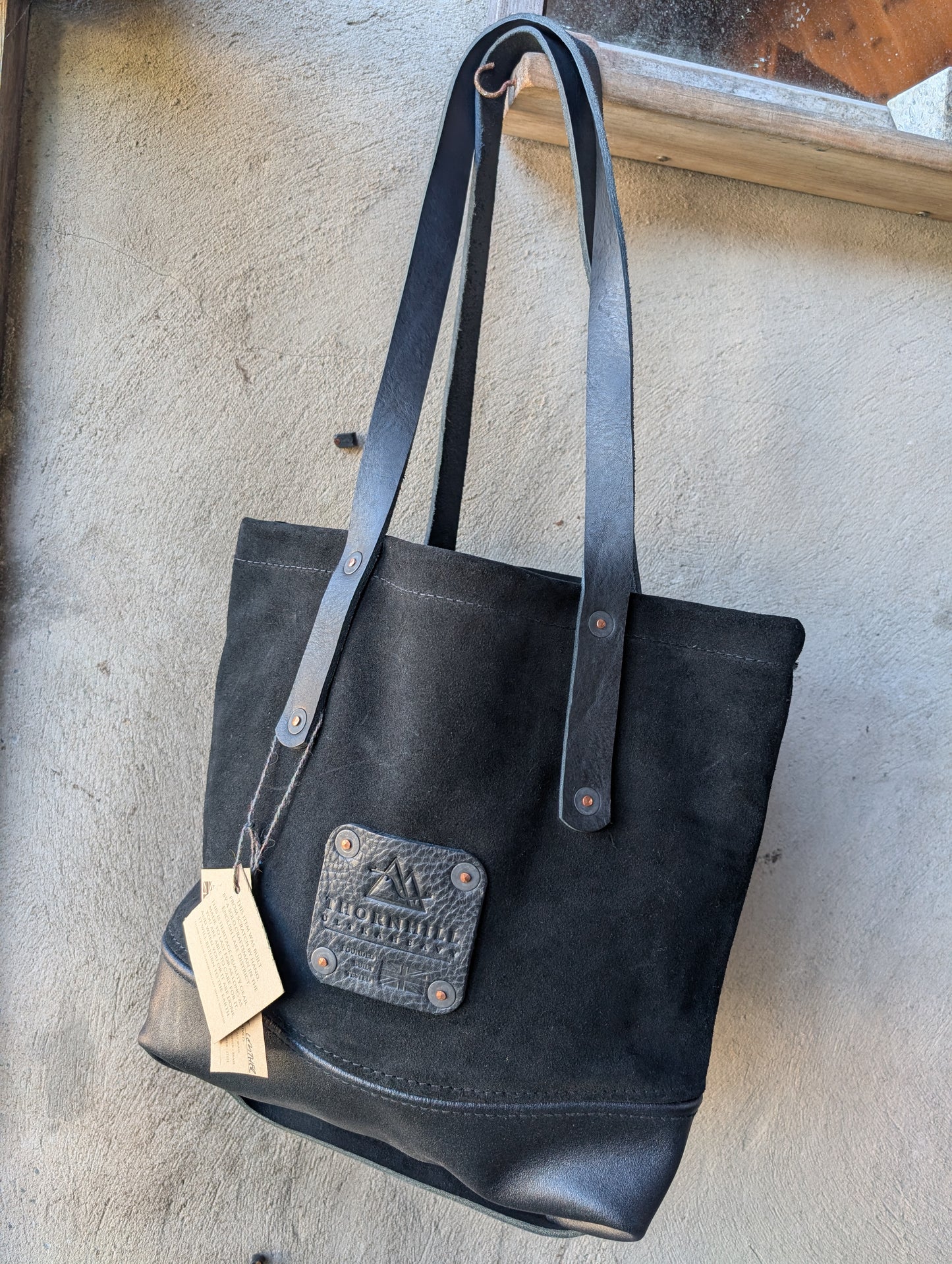 Tote bags, all leather.