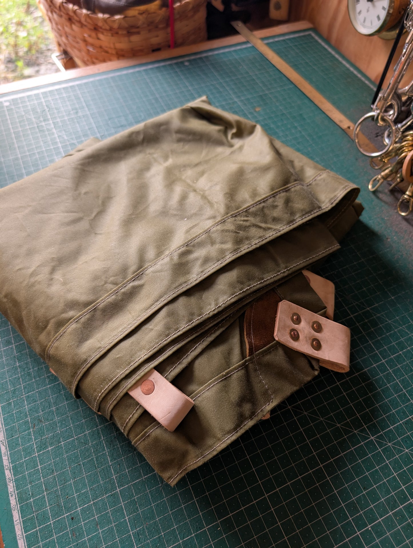 Special: Modular poncho/tarp/cook shelter washed out GREEN