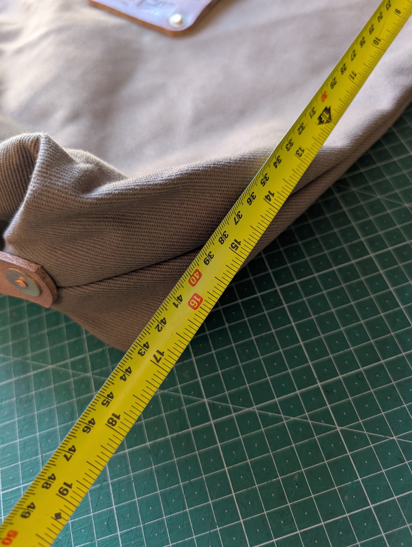 Tote bags, heavy duty canvas and full grain leather (wide version)