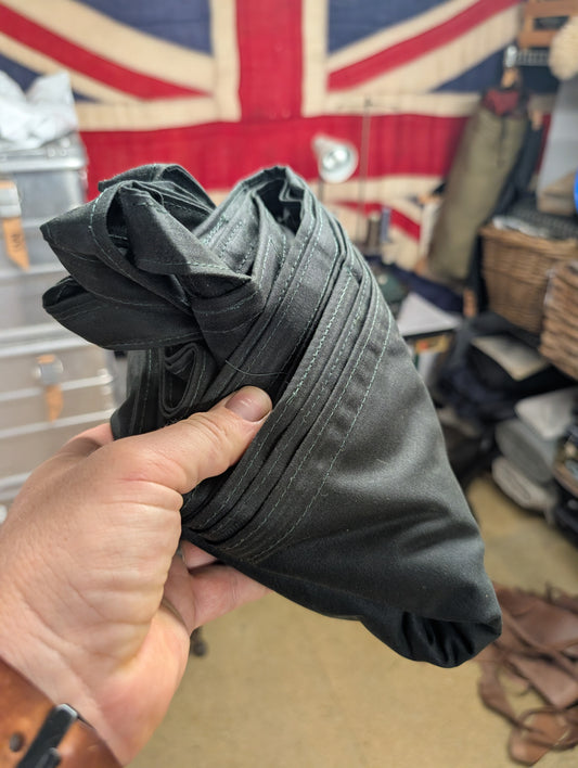 Less leather solo basha  tarp with sewn waxed cotton tie outs