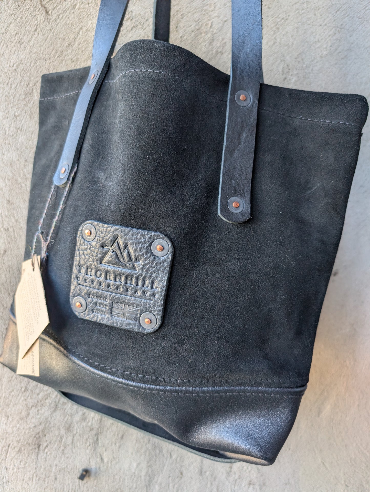 Tote bags, all leather.