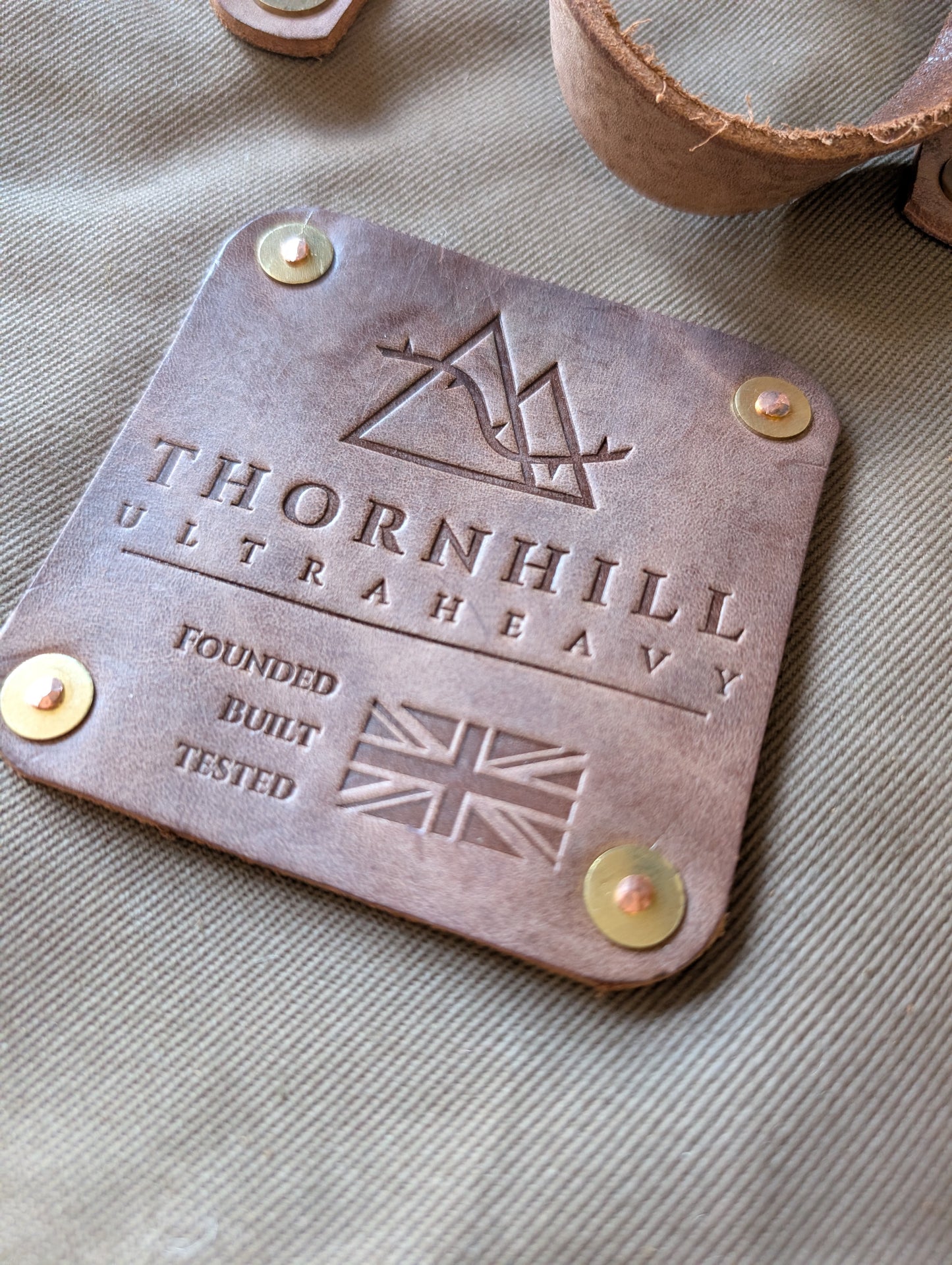 Tote bags, heavy duty canvas and full grain leather
