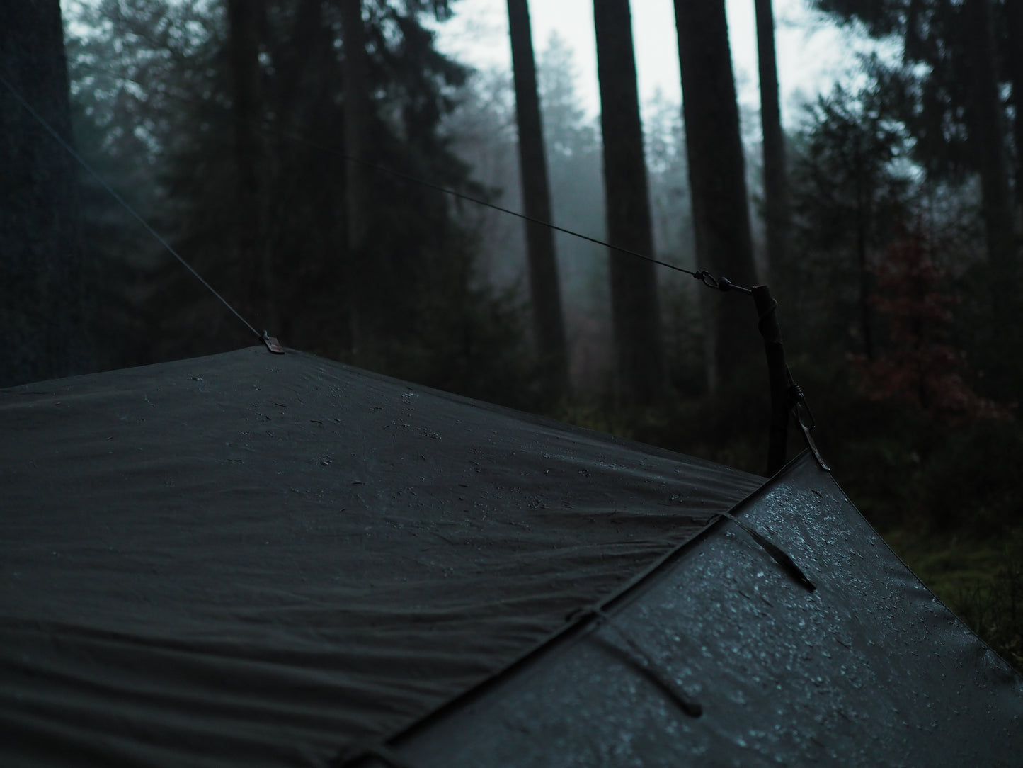 Standard WHELEN(ish), waxed canvas & leather tent tarp