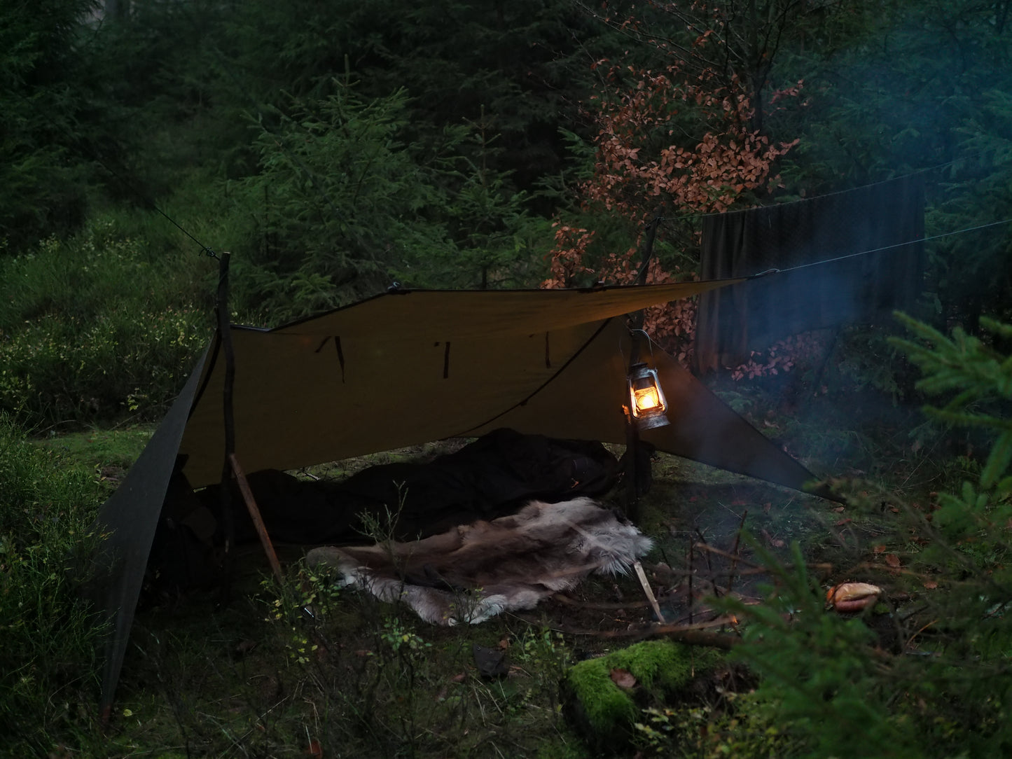 Standard WHELEN(ish), waxed canvas & leather tent tarp