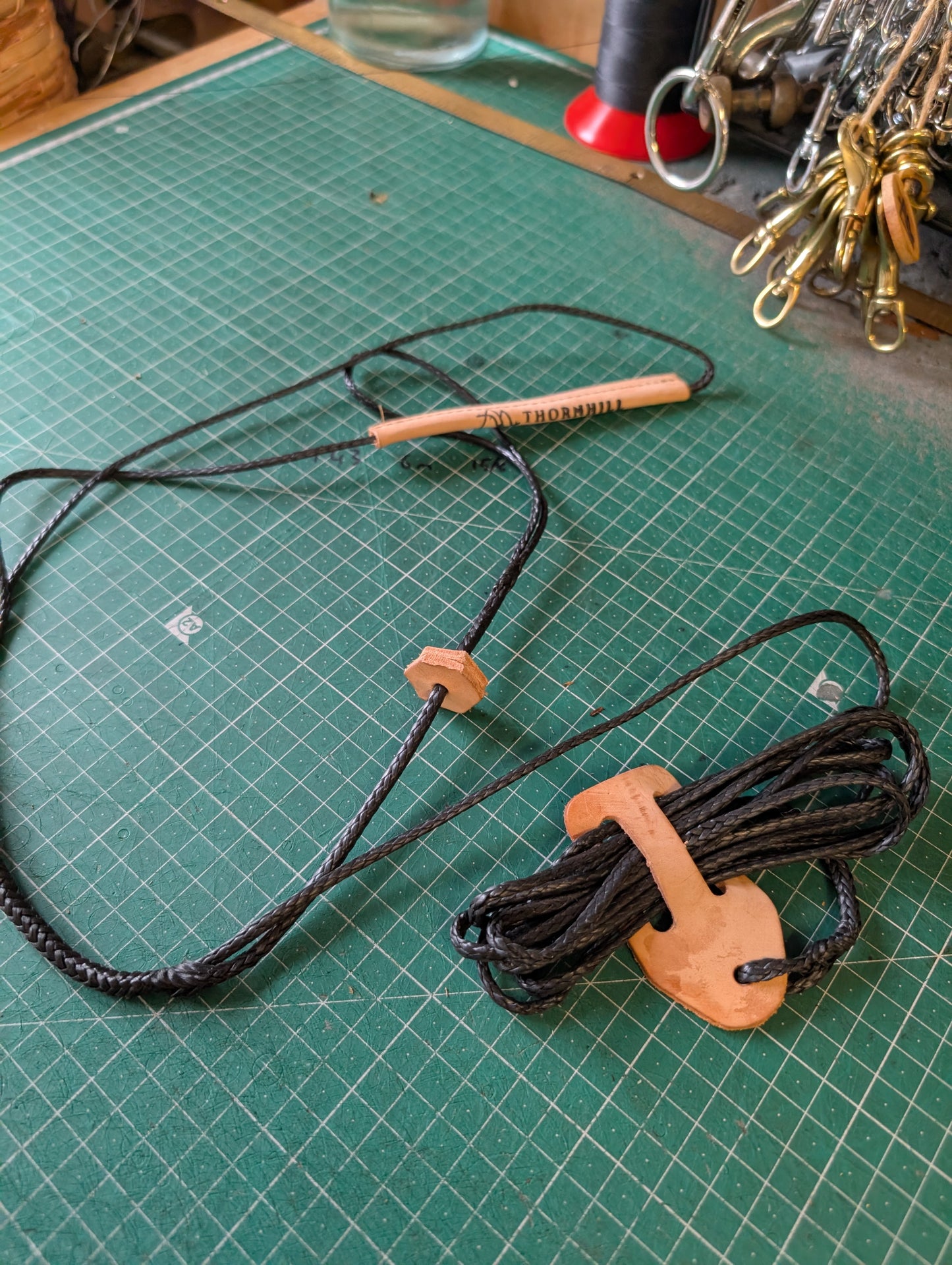 Hammock dyneema and leather whoopie slings