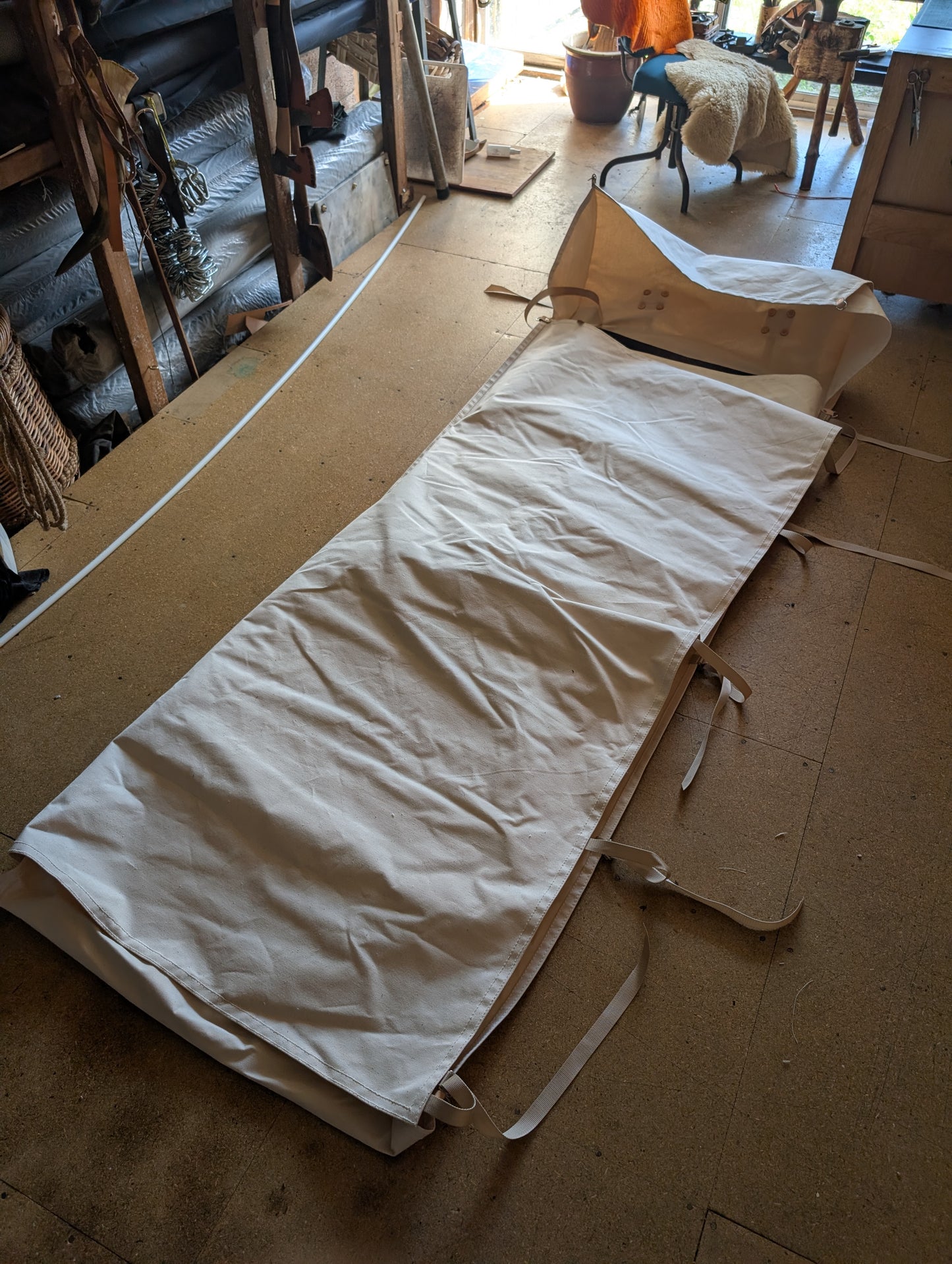 Canvas bedroll
