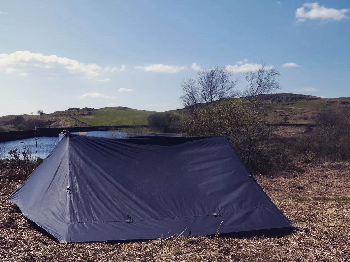 Standard WHELEN(ish), waxed canvas & leather tent tarp