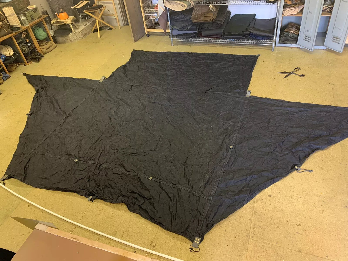 Standard WHELEN(ish), waxed canvas & leather tent tarp